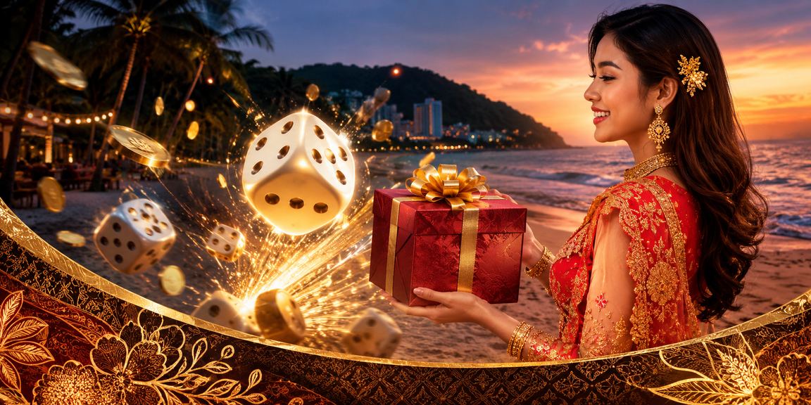 Permainan dadu bergaya batik Pulau Pinang dalam suasana kasino 318i